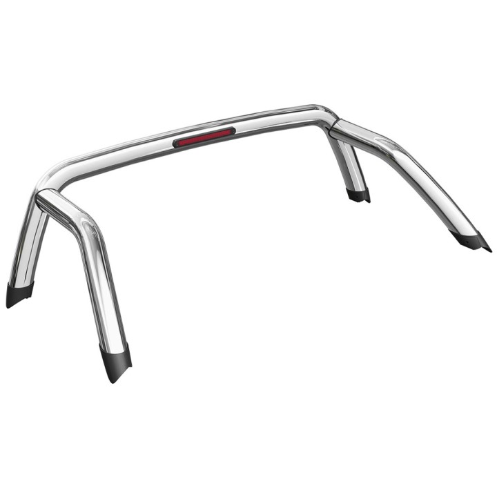 Stainless Steel Rollbar, Mountain Top, Silver Color, Ford Ranger Limited Wildtrak XLT XL Wolftrak Thunder Stormtrak Double Cab 2