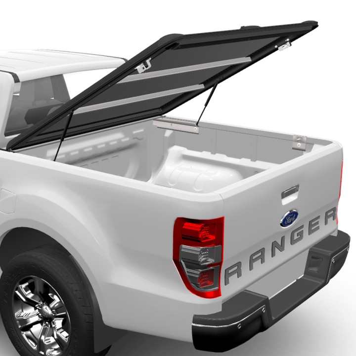 Lid Tonneau Bed Cover, Mountain Top Chequer, Ford Ranger Limited / Stormtrak / Thunder / Wildtrak / Wolftrak / XL / XLT Double Cab 2012 - 2022 - EDK.ro