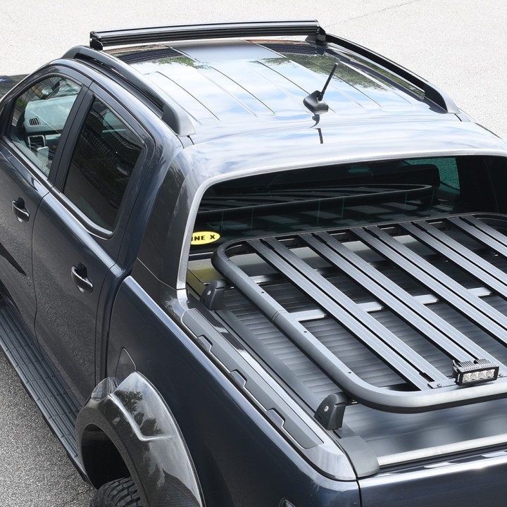 Roof Bars, Trux, Color Black, Ford Ranger Limited / Wildtrak / XLT Double Cab 2012 - 2022 - EDK.ro