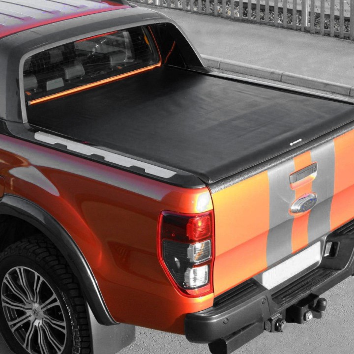 Soft Top Tonneau Bed Cover, Trux Roll, Ford Ranger Wildtrak Double Cab 2012 - 2019 - EDK.ro
