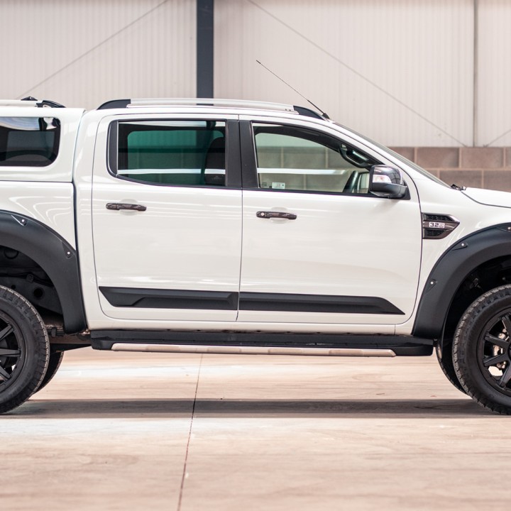 Protecție Portiere, Trux Side Body in, Culoare Negru Mat, Ford Ranger Cabină Dublă 2012 - 2019 - EDK.ro