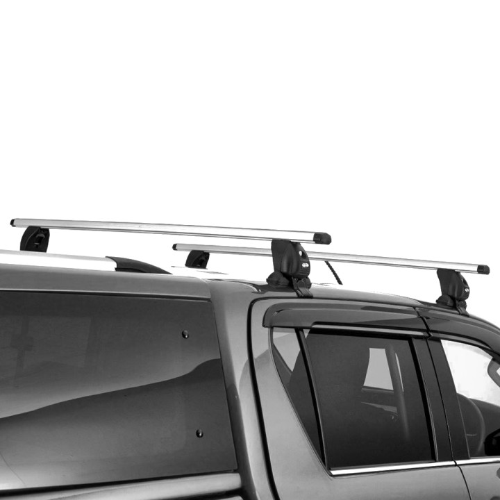 Roof Bars, Alpha, Color Silver, Ford Ranger Double Cab 2012 - 2019 - EDK.ro