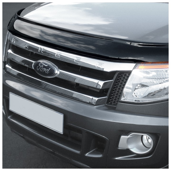 Bonnet Protector, Trux, Color Dark Smoke, Ford Ranger Double Cab / Extra Cab 2012 - 2016 - EDK.ro