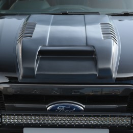 Bonnet Scoop, Trux Full Size, Color Matt Black, Ford Ranger Double Cab / Extra Cab 2012 - 2016 - EDK.ro