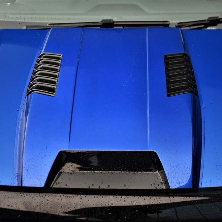 Bonnet Scoop, Trux Full Size, Color Matt Black, Ford Ranger Double Cab / Extra Cab 2012 - 2016 - EDK.ro
