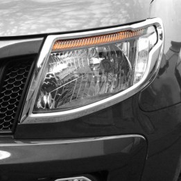 Headlight Covers, Trux, Color Chrome, Ford Ranger Double Cab / Extra Cab 2012 - 2016 - EDK.ro