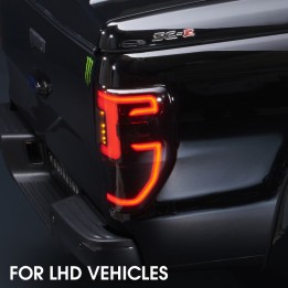 LED Tail Lights, Predator LHD Dynamic, Ford Ranger Double Cab / Extra Cab 2012 - 2016 - EDK.ro
