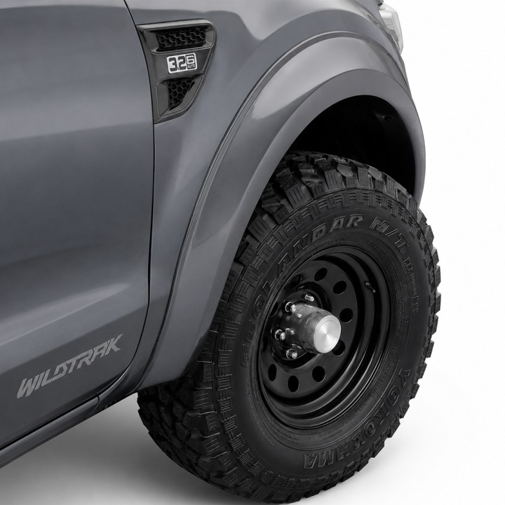 Fender Flares, Trux 70 mm, Color Grey, Ford Ranger Stormtrak / Wildtrak / Wolftrak Double Cab 2012 - 2016 - EDK.ro