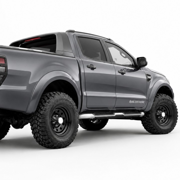 Fender Flares, Trux 70 mm, Color Grey, Ford Ranger Double Cab 2012 - 2016 - EDK.ro