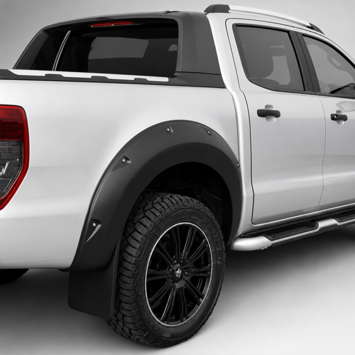 Extensii Aripi, Trux X-Treme, Culoare Negru Mat, Ford Ranger Cabină Dublă 2012 - 2016 - EDK.ro