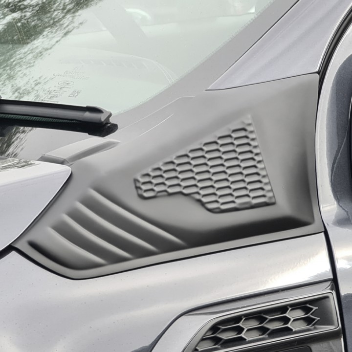 Ornamente Stâlpi Uși, Trux Pereche de, Culoare Negru Mat, Ford Ranger Cabină Dublă 2012 - 2022 - EDK.ro