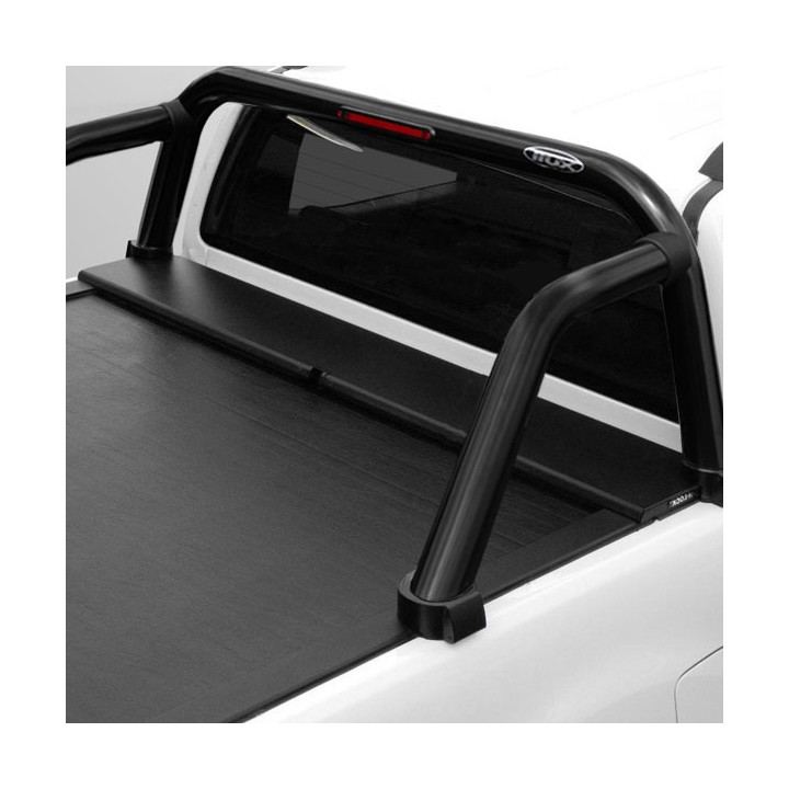 Stainless Steel Rollbar, Trux, Black Color, Ford Ranger Limited Wildtrak XLT XL Wolftrak Thunder Stormtrak Double Cab 2012 - 201