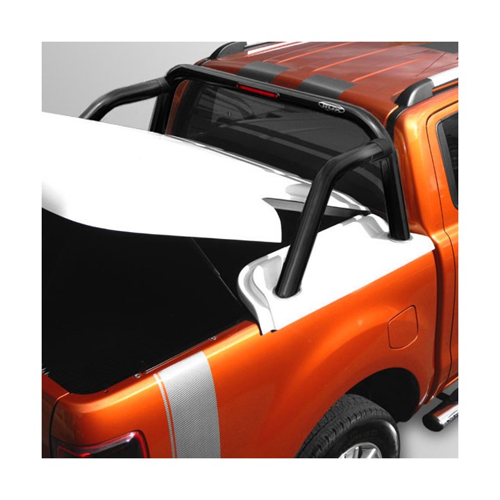 Rollbar Inox, Trux, Culoare Negru, Ford Ranger Limited Wildtrak XLT XL Wolftrak Thunder Stormtrak Cabină Dublă 2012 - 2016 - EDK