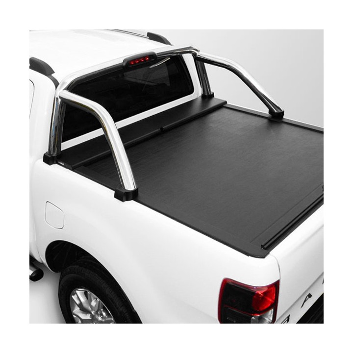 Stainless Steel Rollbar, Trux, Silver Color, Ford Ranger Limited Wildtrak XLT XL Wolftrak Thunder Stormtrak Double Cab 2012 - 20