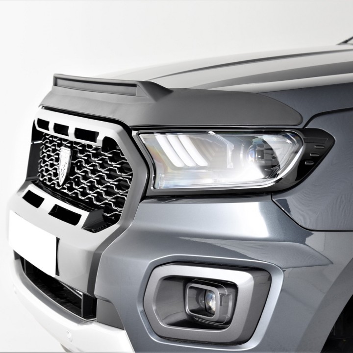Protecție Capotă, Trux, Culoare Negru Mat, Ford Ranger Cabină Dublă / Cabină Extra 2016 - 2022 - EDK.ro