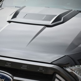 Bonnet Scoop, Trux, Color Matt Black, Ford Ranger Limited / Stormtrak / Thunder / Wildtrak / Wolftrak / XL / XLT Double Cab / Extra Cab 2016 - 2022 - EDK.ro