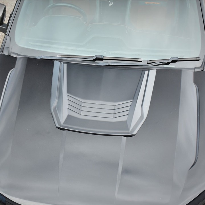 Bonnet Scoop, Trux, Color Matt Black, Ford Ranger Double Cab / Extra Cab 2016 - 2022 - EDK.ro