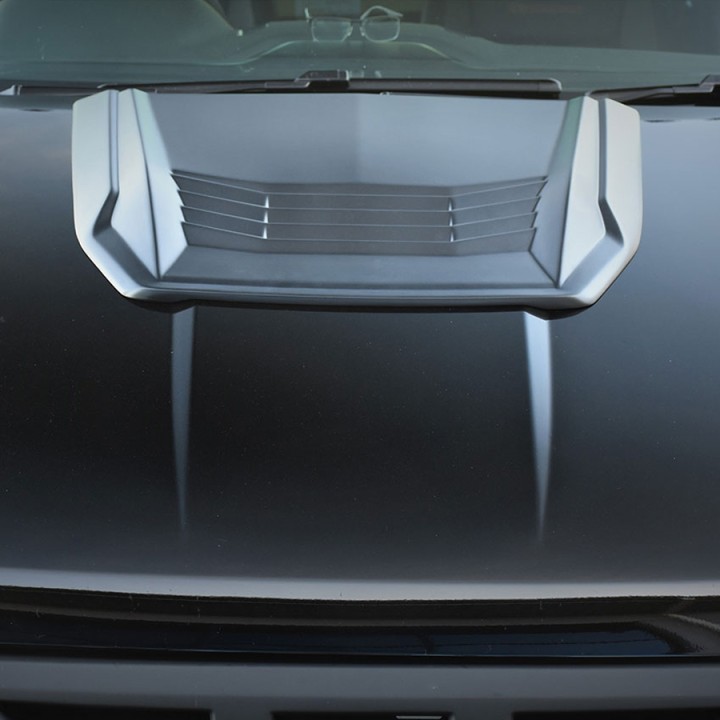 Bonnet Scoop, Trux, Color Matt Black, Ford Ranger Double Cab / Extra Cab 2016 - 2022 - EDK.ro