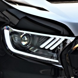 LED Headlights, Predator Mustang Style - Entry Level Spec, Ford Ranger Double Cab / Extra Cab 2016 - 2022 - EDK.ro