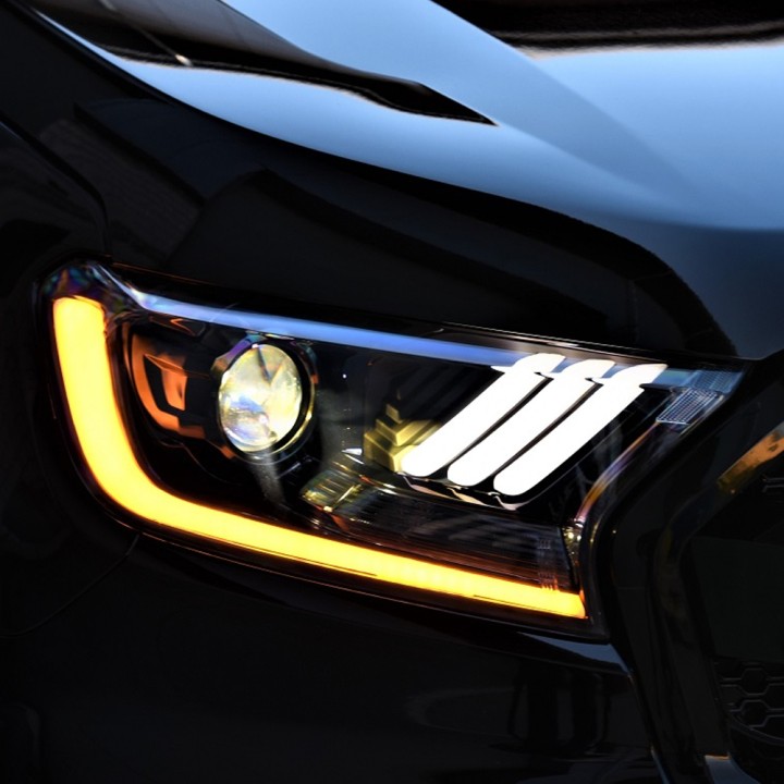 Faruri LED, Predator Mustang Stil - Entry Level Spec, Ford Ranger Cabină Dublă / Cabină Extra 2016 - 2022 - EDK.ro