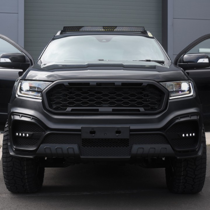 Body Kit, Predator AMG Style Bumper with DRLs, Ford Ranger Wildtrak / Thunder Double Cab 2016 - 2022 - EDK.ro