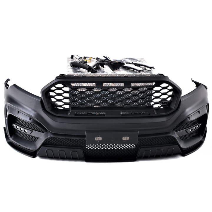 Body Kit, Predator AMG Style Bumper with DRLs, Ford Ranger Wildtrak / Thunder Double Cab 2016 - 2022 - EDK.ro