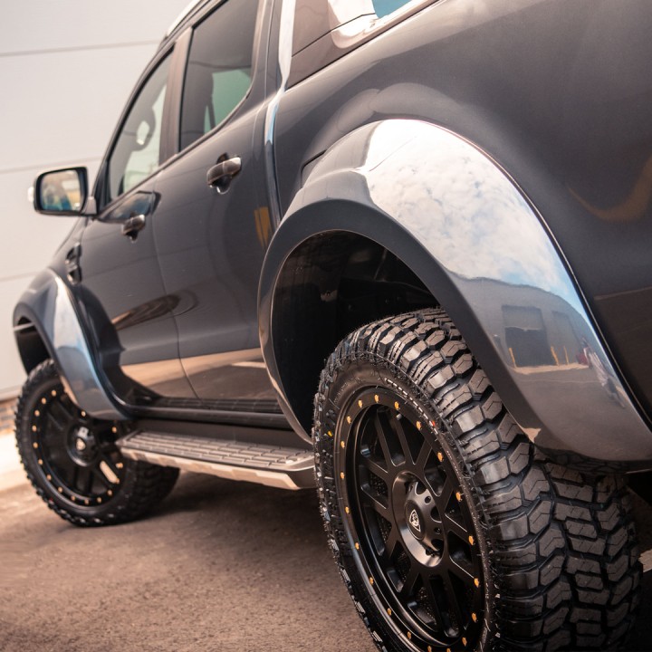 Extension, Predator 6 Inch Ultra-Wide Wheel Arch S, Color Gloss Primer, Ford Ranger Stormtrak / Wildtrak / Wolftrak Double Cab 2016 - 2022 - EDK.ro