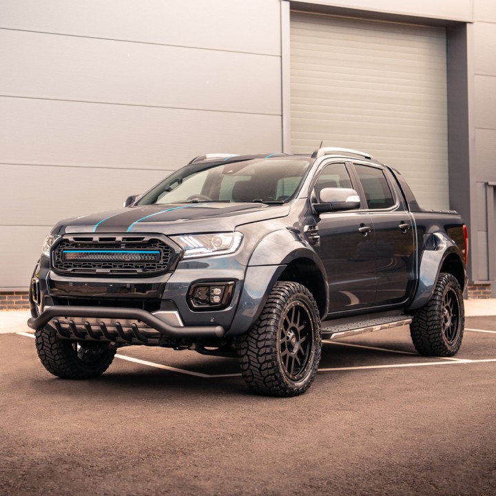 Extension, Predator 6 Inch Ultra-Wide Wheel Arch S, Color Gloss Primer, Ford Ranger Stormtrak / Wildtrak / Wolftrak Double Cab 2016 - 2022 - EDK.ro