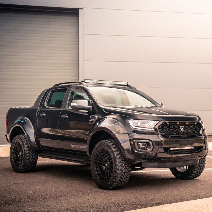 Extension, Predator 6 Inch Ultra-Wide Wheel Arch S, Color Gloss Primer, Ford Ranger Stormtrak / Wildtrak / Wolftrak Double Cab 2016 - 2022 - EDK.ro