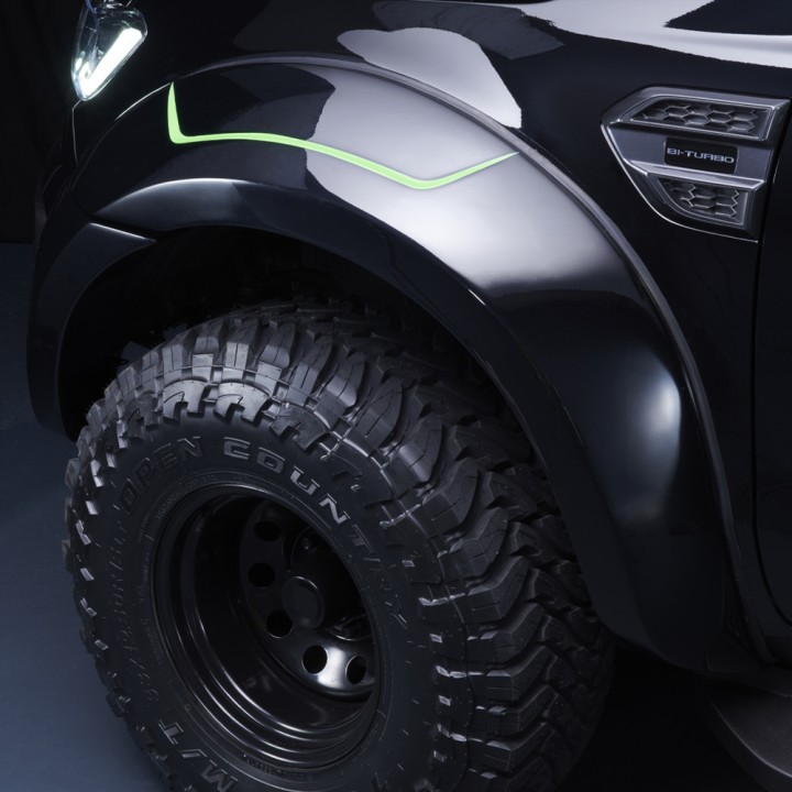 Extensie, Predator 6 Inch Ultra-Wide Wheel Arch S, Culoare Grund Lucios, Ford Ranger Cabină Dublă 2016 - 2022 - EDK.ro