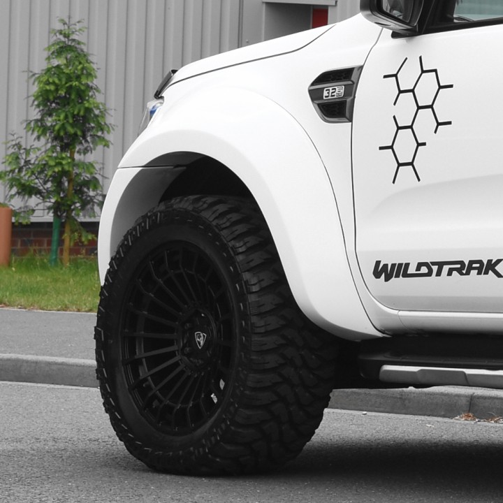 Extensie, Predator 6 Inch Ultra-Wide Wheel Arch S, Culoare Grund Lucios, Ford Ranger Cabină Dublă 2016 - 2022 - EDK.ro