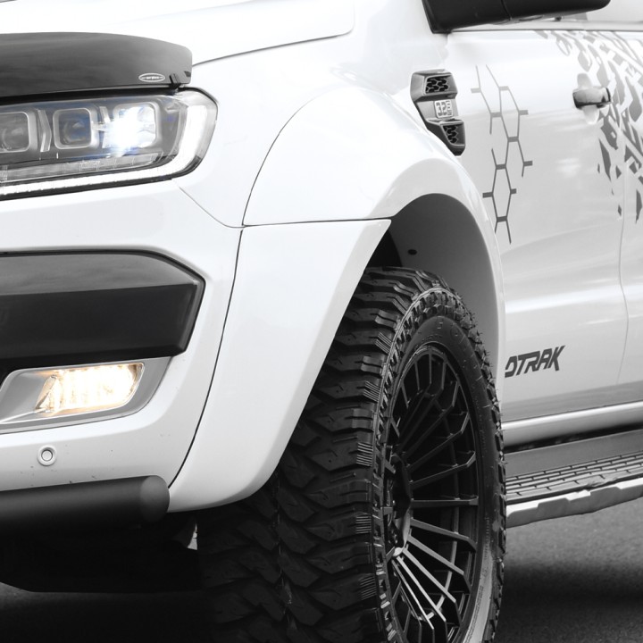 Extensie, Predator 6 Inch Ultra-Wide Wheel Arch S, Culoare Grund Lucios, Ford Ranger Cabină Dublă 2016 - 2022 - EDK.ro