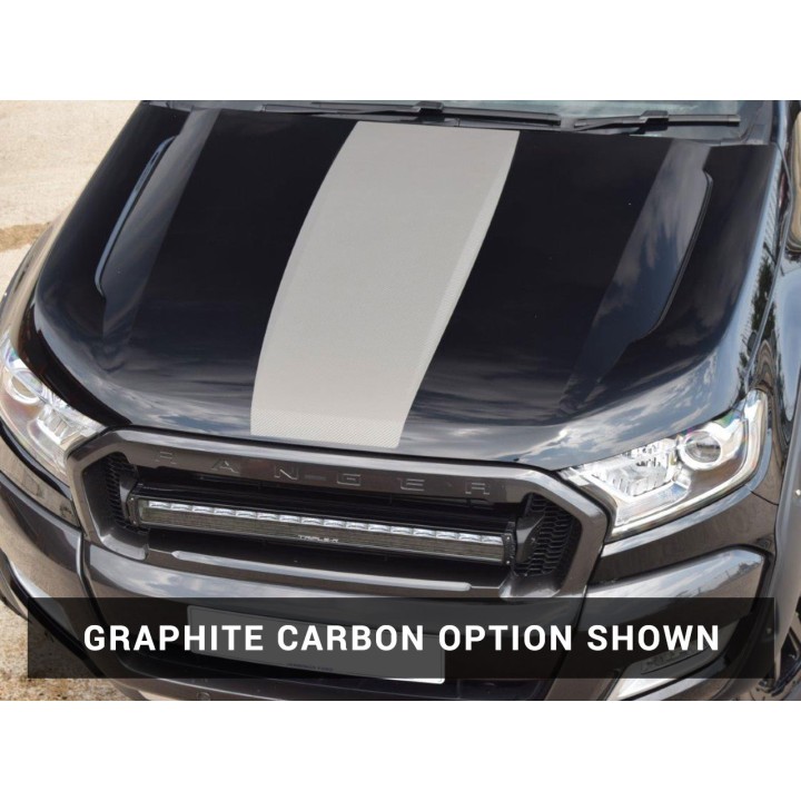 Styling Stripes, Predator Styling Single, Ford Ranger Limited / Raptor / Stormtrak / Thunder / Wildtrak / Wolftrak / XL / XLT Double Cab / Extra Cab 2016 - 2019 - EDK.ro