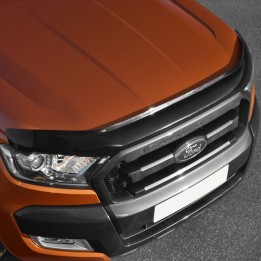 Bonnet Protector, Trux, Color Dark Smoke, Ford Ranger Limited / Stormtrak / Thunder / Wildtrak / Wolftrak / XL / XLT Double Cab / Extra Cab 2016 - 2019 - EDK.ro