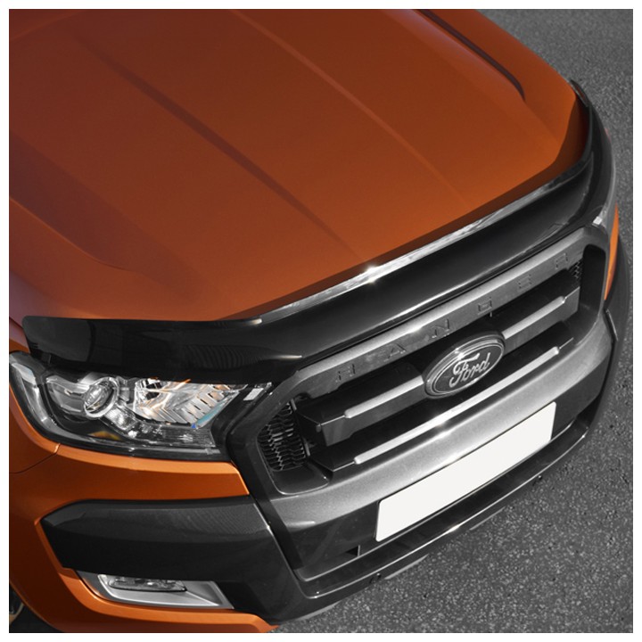 Bonnet Protector, Trux, Color Dark Smoke, Ford Ranger Double Cab / Extra Cab 2016 - 2019 - EDK.ro