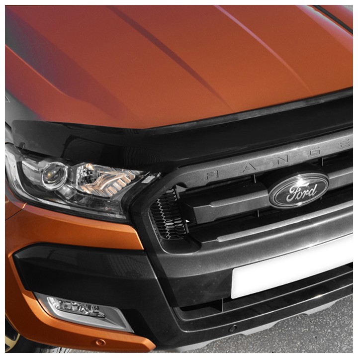 Bonnet Protector, Trux, Color Dark Smoke, Ford Ranger Double Cab / Extra Cab 2016 - 2019 - EDK.ro