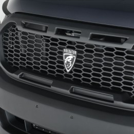 Front Grille, Predator Raptor Style Mesh, Color Matt Black, Ford Ranger Double Cab / Extra Cab 2016 - 2019 - EDK.ro