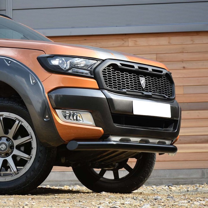 Front Grille, Predator Raptor Style Mesh, Color Grey, Ford Ranger Double Cab / Extra Cab 2016 - 2019 - EDK.ro