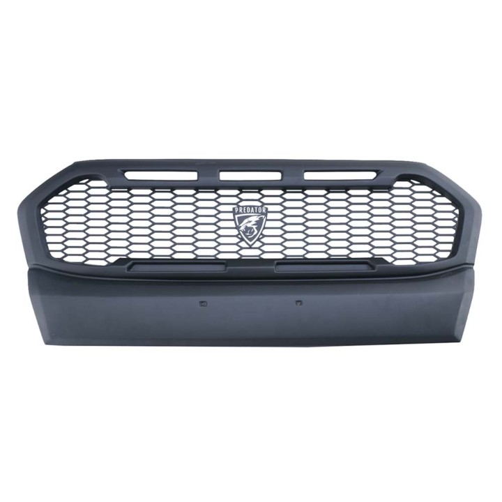 Front Grille, Predator Raptor Style Mesh, Color Grey, Ford Ranger Double Cab / Extra Cab 2016 - 2019 - EDK.ro