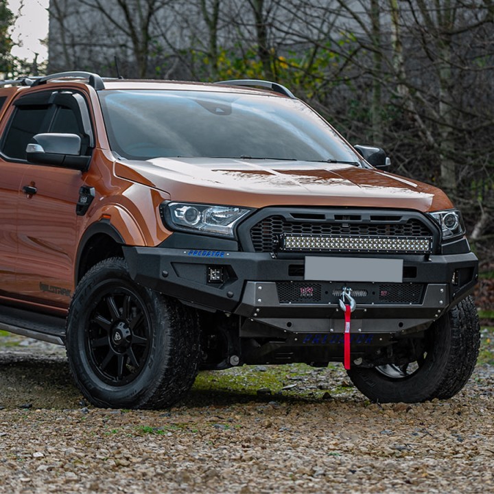 Front Winch Bumper, Predator Front, Ford Ranger Double Cab / Extra Cab 2016 - 2019 - EDK.ro