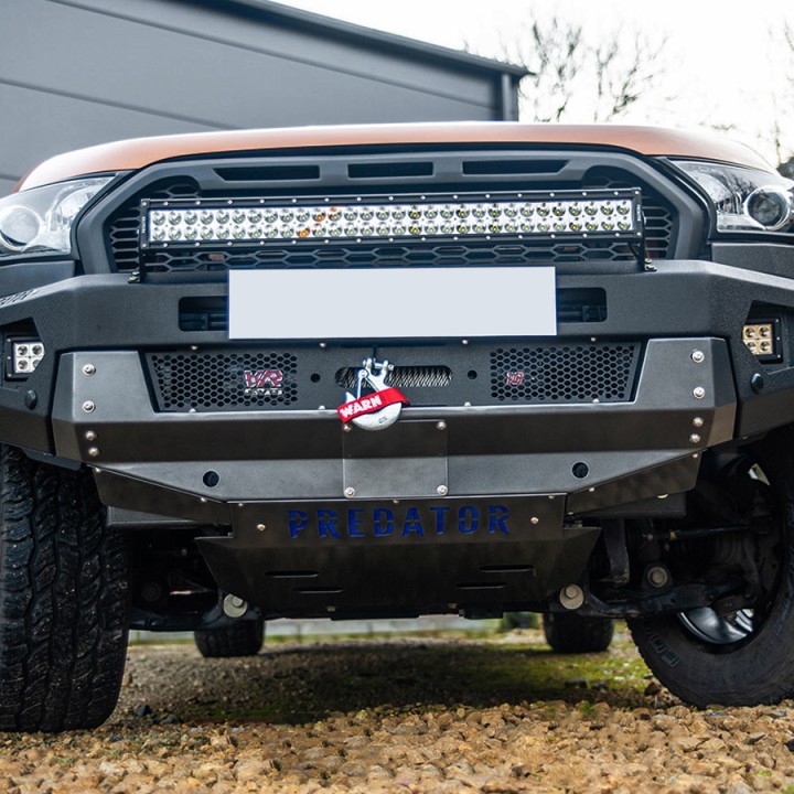 Bară Față cu Suport Troliu, Predator Față, Ford Ranger Cabină Dublă / Cabină Extra 2016 - 2019 - EDK.ro