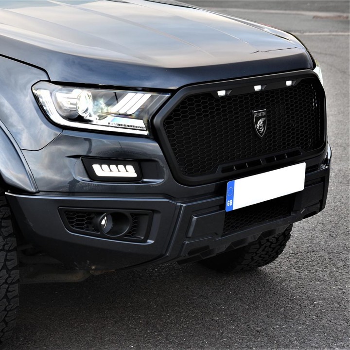 Front Grille, Predator Grizzly Style Bumper Styling Kit, Ford Ranger Wildtrak Double Cab 2016 - 2019 - EDK.ro