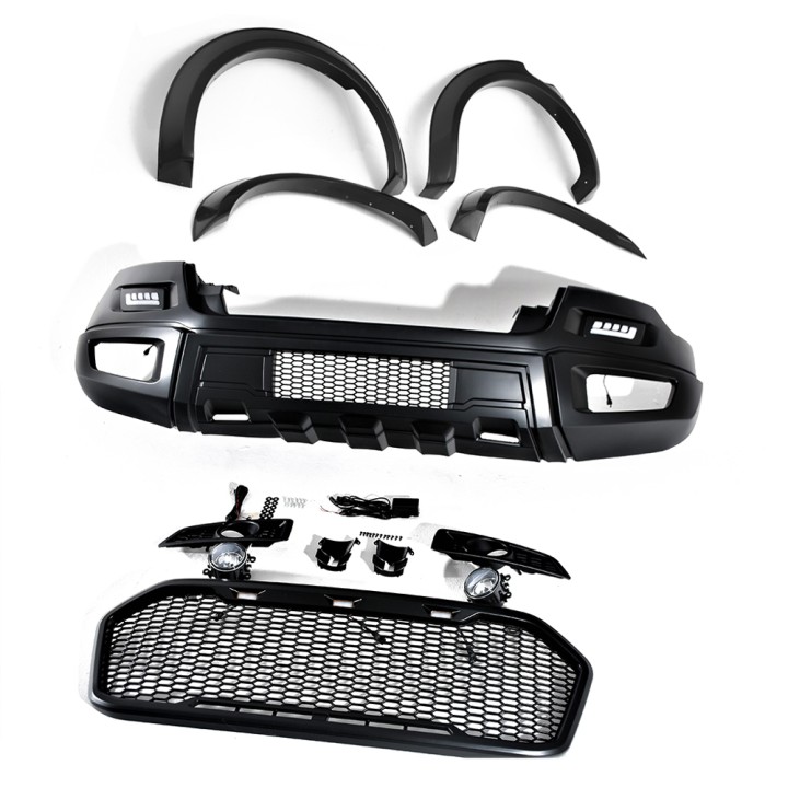 Front Grille, Predator Grizzly Style Bumper Styling Kit, Ford Ranger Wildtrak Double Cab 2016 - 2019 - EDK.ro