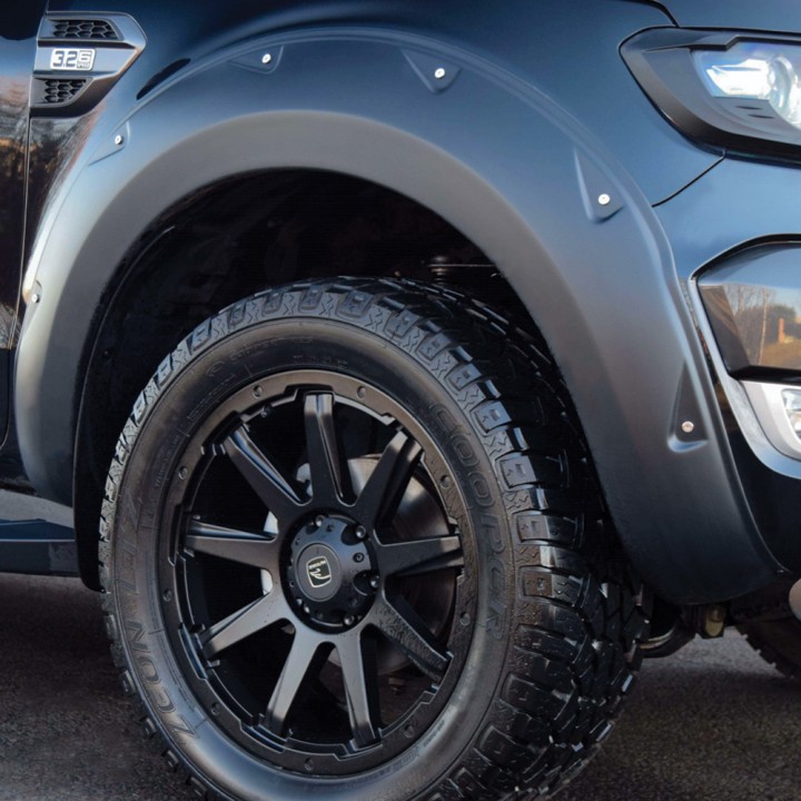 Fender Flares, Trux 9 Inch X-Treme, Color Various Colours, Ford Ranger Stormtrak / Wildtrak / Wolftrak Double Cab 2016 - 2019 - EDK.ro