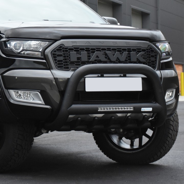 Grilă Față, Trux Raptor Stil cu Hawk Logo, Ford Ranger Cabină Dublă 2016 - 2019 - EDK.ro