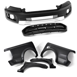 Body Kit, Predator Raptor Style Inc. Full Wings, Ford Ranger Double Cab 2016 - 2019 - EDK.ro