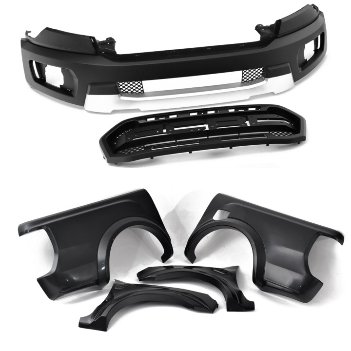 Body Kit, Predator Raptor Style Inc. Full Wings, Ford Ranger Double Cab 2016 - 2019 - EDK.ro