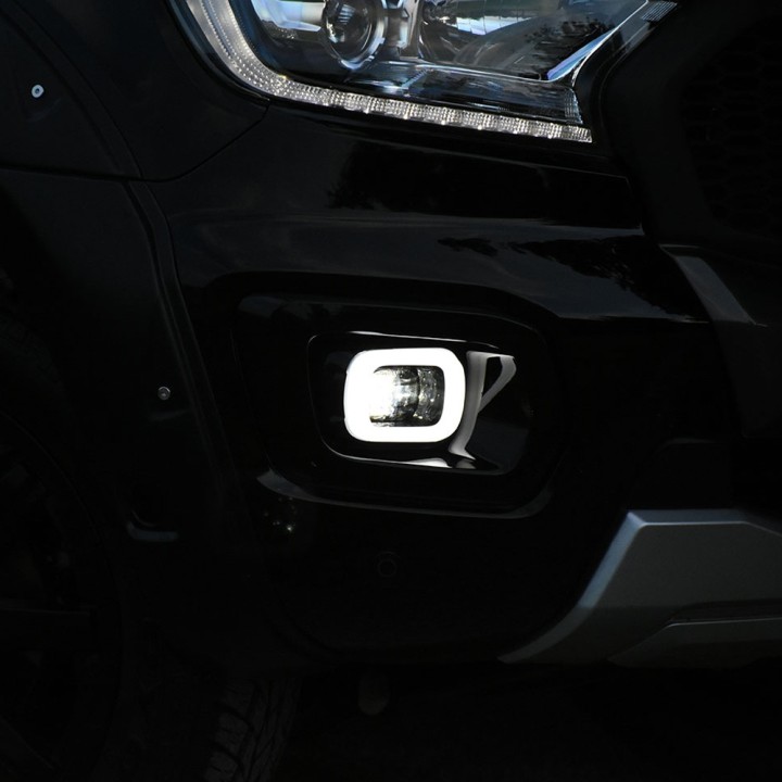 Daytime Running Lights, Predator Front Bumper, Ford Ranger Double Cab 2019 - 2022 - EDK.ro