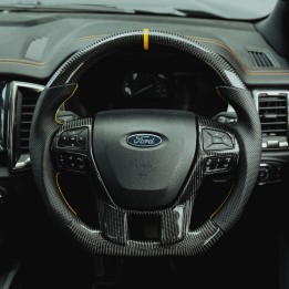 Steering Wheel, Predator Fibre, Color Carbon, Ford Ranger Double Cab 2019 - 2022 - EDK.ro