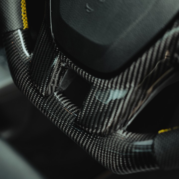 Steering Wheel, Predator Fibre, Color Carbon, Ford Ranger Double Cab 2019 - 2022 - EDK.ro